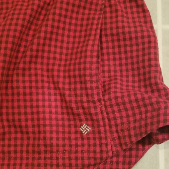 Columbia Flannel Button Down Dress M - Picture 3 of 7